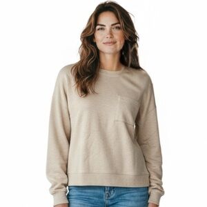 Beige Crewneck Sweatshirt